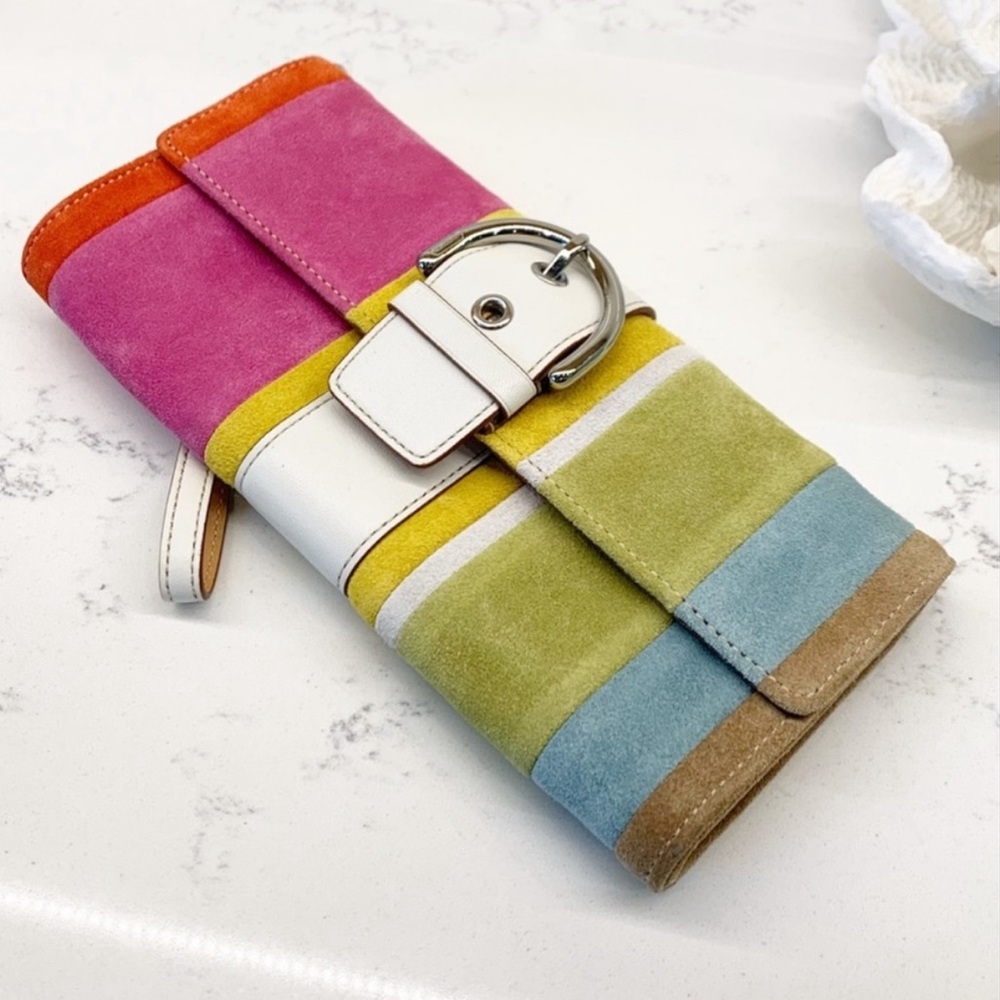 COACH Soho Suede Clutch Wallet - Picture 4 of 12